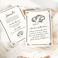 Whimsical Hand Drawn Wedding