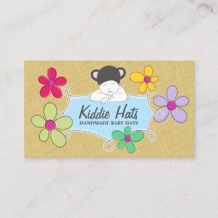 Whimsical Handmade Baby Brand For Cozy Creations Business Card