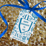 Whimsical Hanukkah Holiday Cute Driedel Custom Gift Tags<br><div class="desc">Perfect cute custom gift tag! Hand made art for you! Perfect for a winter, hanukkah, holiday party or other event. FULLY CUSTOMIZABLE! Click on “Personalize” above to edit the text. Click "edit using design tool" to adjust the fonts, colours and placements. (check my shop for alternate designs too) THANK YOU...</div>