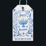 Whimsical Hanukkah Holiday Menorah Painting Custom Gift Tags<br><div class="desc">Perfect cute custom gift tag! Hand made art for you! Perfect for a winter, hanukkah, holiday party or other event. FULLY CUSTOMIZABLE! Click on “Personalize” above to edit the text. Click "edit using design tool" to adjust the fonts, colours and placements. (check my shop for alternate designs too) THANK YOU...</div>