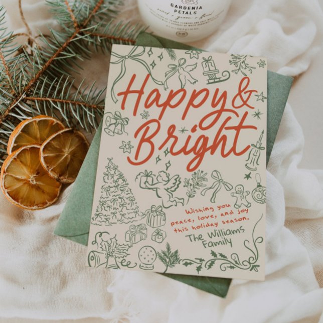Whimsical Happy and Bright Christmas Card  (Creator Uploaded)