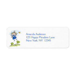 Whimsical Happy Angel Fairy Flying Dehors
