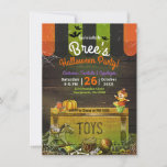 Whimsical Haunted Antique Toys Halloween Party  Invitation<br><div class="desc">customize for any event</div>