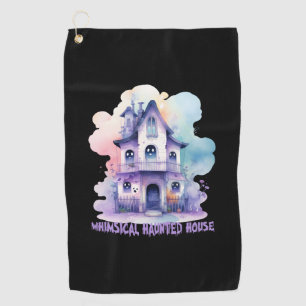 Whimsical Haunted House Golf Towel