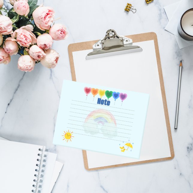 Whimsical Heart Balloon and Rainbow Notes  (Creator Uploaded)