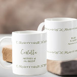 Whimsical Heart Doodle Wedding Party Coffee Mug<br><div class="desc">Wedding gift mug for anyone in your wedding party. Easy to personalize a mug for the mother of the bride, mother of the groom, maid of honour etc and you can also add the name of the bride and groom and their wedding date on the opposite side. Simple and elegant...</div>