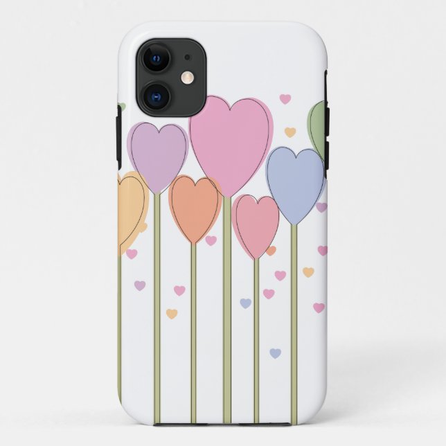 Whimsical Heart Lollipops Case-Mate iPhone Case (Back)