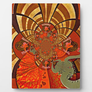 Whimsical Heights: Beautiful Funny Giraffe African Plaque