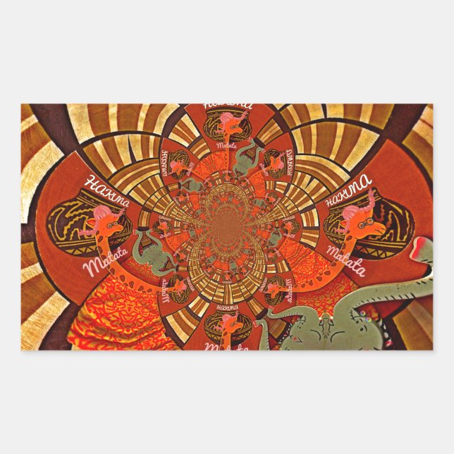 Whimsical Heights: Beautiful Funny Giraffe African Sticker (Front)