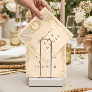 Whimsical Heirloom Baby Shower Napkin