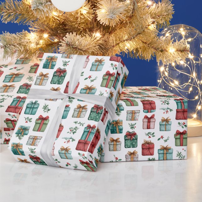 Whimsical Holiday Gift Wrap – Christmas Paper (Holidays)