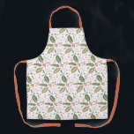 Whimsical Holly Berry Colourful Christmas Holiday Apron<br><div class="desc">This festive and chic design features our original hand drawn winter foliage in vibrant colours.</div>