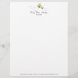 Whimsical Honey Bees Apiary Beekeeper Farm Letterhead<br><div class="desc">Whimsical illustrated busy honey bees buzzing around cute style bee logo business letterhead for an apiary beekeeper farm selling honey and honey products.</div>