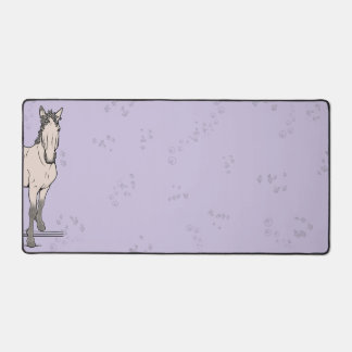 Whimsical horse lover equestrian gift Welcome Desk Mat