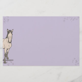 Whimsical horse lover equestrian gift Welcome Stationery