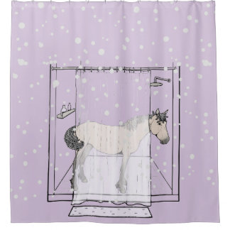 Whimsical Horse Lover Equestrian Shower Stall