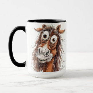 Whimsical horse mug