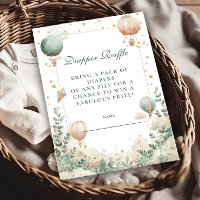 Whimsical Hot Air Balloon Diapper Raffle 