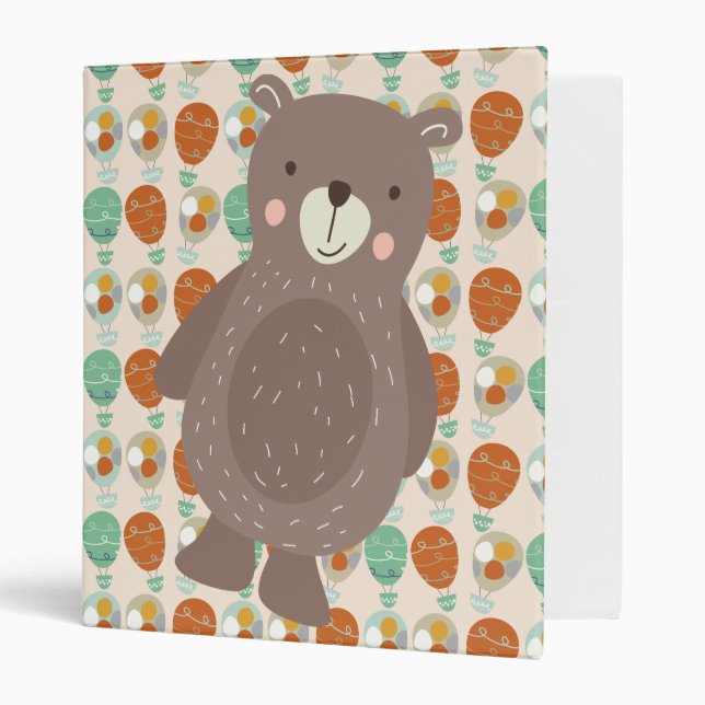 Whimsical Hot Air Balloons Binder (Front/Inside)