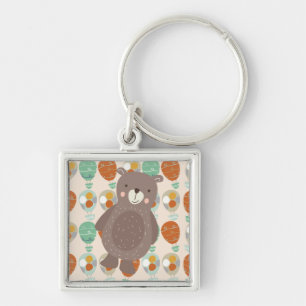 Whimsical Hot Air Balloons Keychain