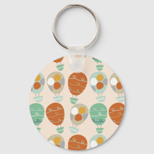 Whimsical Hot Air Balloons Keychain