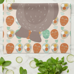 Whimsical Hot Air Balloons Kitchen Towel