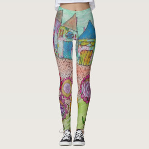 Whimsical Houses  Leggings