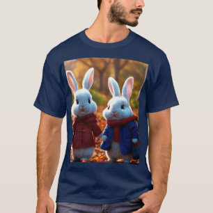 "Whimsical Hues: Colourful Rabbit Delight T-Shirt" T-Shirt