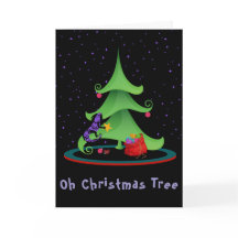 Whimsical Iguana Oh Christmas Tree