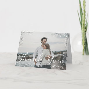 Whimsical Illustrated Modern Handwritten Script Thank You Card