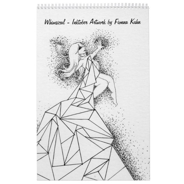 Whimsical - Inktober Artwork by Fionna Kuhn Calendar (Cover)