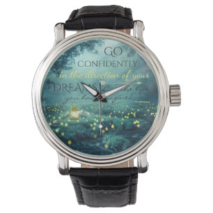 Whimsical Inspiring Dreams Quote Watch