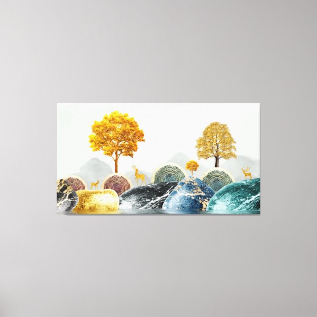 Whimsical Island  Canvas Print (Front)