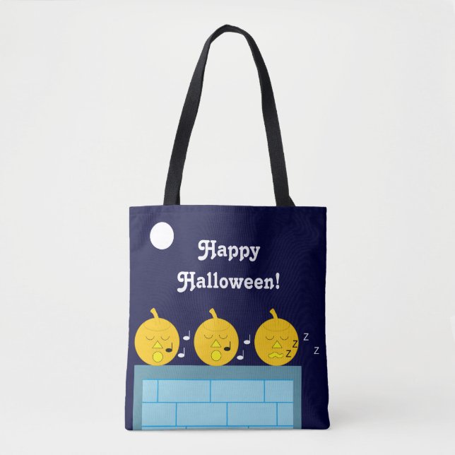 Whimsical Jack-o'-Lanterns: Tote Bag (Front)
