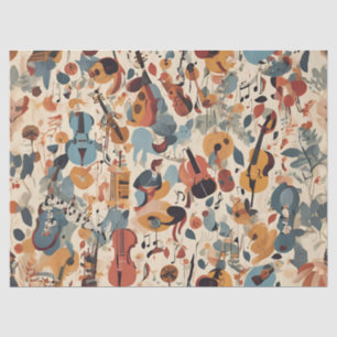 Whimsical Jazz Melody Tissue Paper