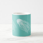 Whimsical Jellyfish Mug<br><div class="desc">Jellyfish swimming across the mug... ... ..relaxing image for sure. Marmalade is he creation of artist dagdart.</div>