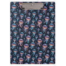 Whimsical Jellyfish Pattern Clipboard