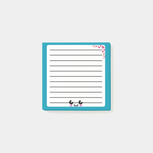Whimsical Kawaii Post-It Notepad (Front)