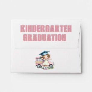 Whimsical Kindergarten Graduation Illustration Envelope