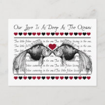 Whimsical Kissing Fish Love Valentine's Day