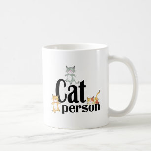 Whimsical Kitties Cat Person Coffee Mug
