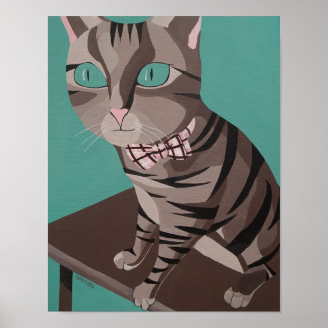 Whimsical Kitty Poster (Front)