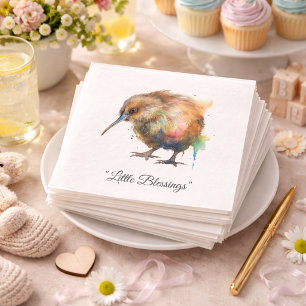 Whimsical Kiwi Bird Baby Shower   Sweet Pipi Napkin