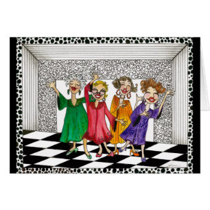 Whimsical Ladies Performing in Song and Dance