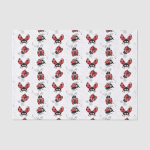 Whimsical Ladybugs And Splatter Paint Tissue Paper