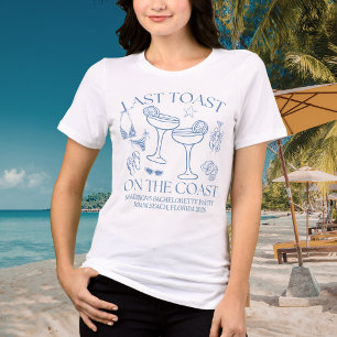 Whimsical Last Toast On The Coast Tri-Blend Shirt