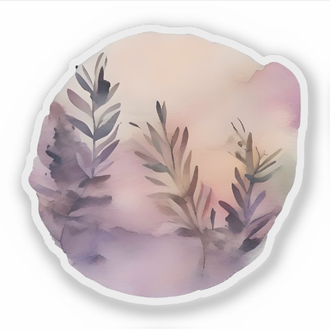Whimsical Lavender Leaves (Front)