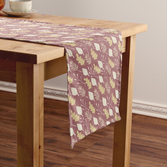 Whimsical Leaves  Short Table Runner (In Situ)