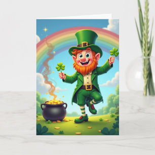 Whimsical Leprechaun Gold Card