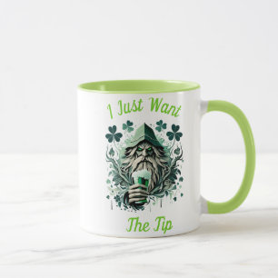 Whimsical Leprechaun Savoring A Brew Mug